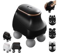 Chevaroo 4 Heads Massager, Chevaroo Massager - 5 Adjustable Levels, Interchangeable Heads for Customized Massages, 2026 New 4 Heads Massages Tool, Portable USB Charging for Horses and Riders (Black)