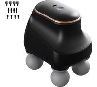 Chevaroo 4 Heads Massager, Portable USB Chevaroo Horse Massager with 12 Adjustable Levels & Interchangeable Heads for Customized Massage for You & Your Horse (black)