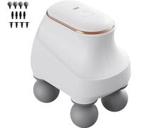 Chevaroo 4 Heads Massager, Portable USB Chevaroo Horse Massager with 12 Adjustable Levels & Interchangeable Heads for Customized Massage for You & Your Horse (white)