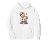 Chevaucher Ensemble Rire Ensemble Mignon Poney Sweat à Capuche