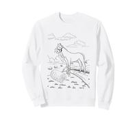 Chevaux à colorier, Peindre, Dessiner et Peindre. Sweatshirt