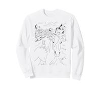 Chevaux à colorier, Peindre, Dessiner et Peindre. Sweatshirt
