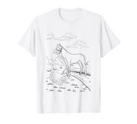 Chevaux à colorier, peindre, dessiner et peindre. T-Shirt