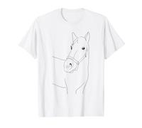 Chevaux à colorier, Peindre, Dessiner et Peindre. T-Shirt Graphique avec Valeur, Homme, Blanc, S