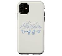 Chevaux au galop Montagnes Majestueux Nature Coque pour iPhone 11