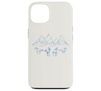 Chevaux au galop Montagnes Majestueux Nature Coque pour iPhone 13