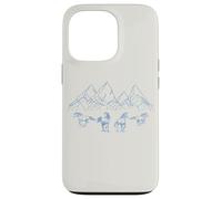 Chevaux au galop Montagnes Majestueux Nature Coque pour iPhone 13 Pro