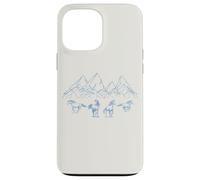 Chevaux au galop Montagnes Majestueux Nature Coque pour iPhone 13 Pro Max