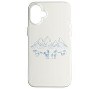 Chevaux au galop Montagnes Majestueux Nature Coque pour iPhone 16 Plus