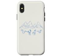 Chevaux au galop Montagnes Majestueux Nature Coque pour iPhone X/XS