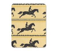 Chevaux Au Galop, Motif Traditionnel Tapis De Souris Gaming Portable Mousepad Antidérapant Tapis De Souris pour Voyage Travail Ordinateur 25X30Cm