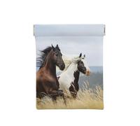 Chevaux Courant Art, Sac de Rangement pour Femmes, Portefeuille supérieur à Presser, Petit Porte-Monnaie, Pochette de Changement