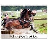 Chevaux d'attelage en action, Version française (Calendrier mural 2026 DIN A3 portrait), Calendrier CALVENDO mensuel