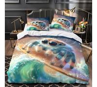 Chevaux drôles Housse de Couette Microfibre résistante Douce Respirante Humour animalier de dessin animé Parure de Lit 3D Imprimée Fermeture Éclair Confortable for Hommes Enfants Double（200x200cm）