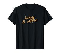 Chevaux et café, écriture Minimaliste du sud-Ouest T-Shirt