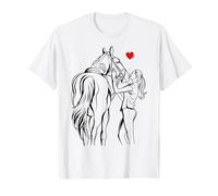 Chevaux fille amour cavalier amoureux des chevaux T-Shirt