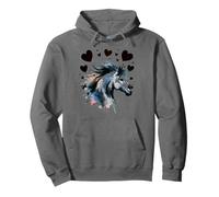 Chevaux Fille Coeur Coeur Enfant Sweat à Capuche