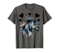 Chevaux Fille Coeur Coeur Enfant T-Shirt
