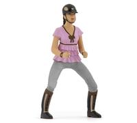 CHEVAUX, POULAINS ET PONEYS Cavalière fashion rose