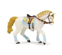 CHEVAUX, POULAINS ET PONEYS Cheval de la cavalière fashion bleue