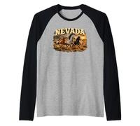 Chevaux Sauvages du désert du Nevada Manche Raglan