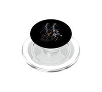 Chevaux Sauvages Qui courent à Travers l'orage La Nature PopSockets PopGrip pour MagSafe
