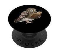 Chevêche d'Athéna Biologiste Ornithologue Nature Oiseau PopSockets PopGrip Adhésif