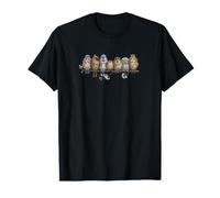 Chevêche d'Athéna Moineau Friquet Oisillons Nature Oiseau T-Shirt