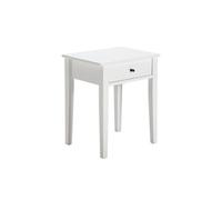 Chevet 1 Tiroir MDF et Pin Coloris Blanc - COLINA -