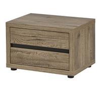 Chevet 1 Tiroir Trompe-l'Oeil Aspect Bois - IRISA - ALTOBUY Marron G