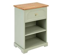 Atmosphera Table de chevet Mohéa 1 tiroir Vert céladon H67 cm