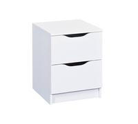 JENNY - Chevet 2 Tiroirs Coloris Blanc -