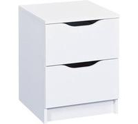 JENNY - Chevet 2 Tiroirs Coloris Blanc -