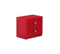 Chevet 2 Tiroirs Rouge Style Racing - TURBO -
