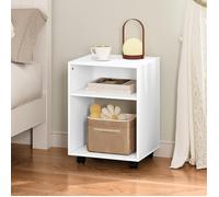 Chevet avec roulettes, EUGAD Caisson Mobile, 40x35x55cm, Blanc E0EG0058