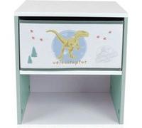 Chevet avec tiroir Dinosaures Jurassic Word FUN HOUSE H.36 X L.33 X P.30 cm G