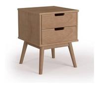 Chevet BALI ciré 2 tiroirs - VS Venta-Stock Marron