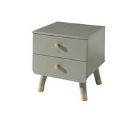 Vipack Table de chevet Billy BINA2216 - pour chambre d'enfant, vert olive