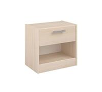 AltoBuy Chevet 1 tiroir et 1 Niche Aspect Bois - Charline