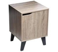 Five Gloves – Chevet «Ceda» – Effet chêne naturel – Noir