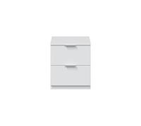 Chevet eloah 2 tiroirs l38cm x h45cm - blanc
