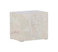 Table de Chevet Effet Pierre "York" 35cm Beige