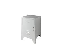 Chevet en métal Bronxx 1 porte 1 etagere 60x40x40cm Gris Mat
