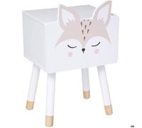 Chevet enfant renard blanc H53cm - Atmosphera createur d'interieur