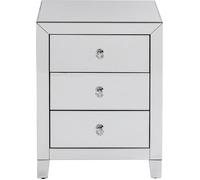 Chevet Luxury 3 tiroirs argent Kare Design