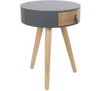 Chevet rond 1 tiroir gris Nora Gris G