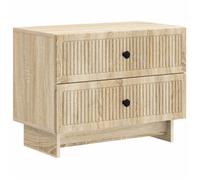 Chevet Vidaxl Cabinet de chevet avec tiroir Chêne Sonoma 62 x 34 5 x 47 5 cm