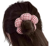 Cheveux à Fleurs Scunchies pour Femmes Anneaux GLASTIQUES Cravate Esthétique Support de queue de cheval drôle Usage quotidien Accessoires floraux