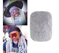 Cheveux afro naturels crépus, tresses pour dreadlocks, vente en gros Gris(8 Pouces, Grey)