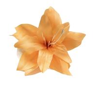 Cheveux Artificiels Femme 3pcs Fashion Elegance Lily Flower Hair Clip Girls Women Summer Beach Vacation Barrettes Multicolor Hairpin(Yellow)